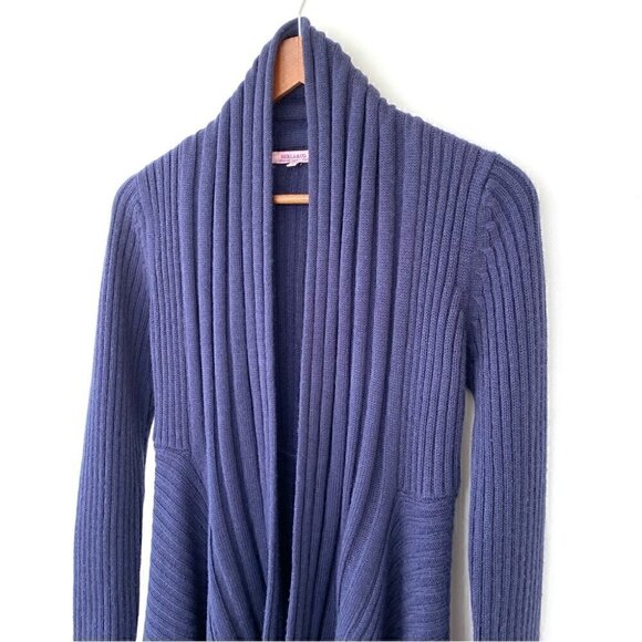 Hekla & Co. open cardigan with waterfall front in a wool blend, made in Italy - Picture 2 of 11